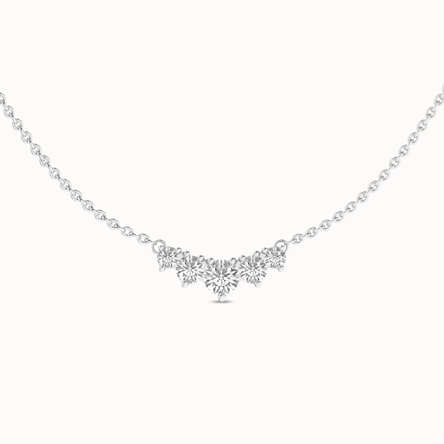 5-Stone Diamond Necklace