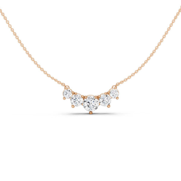 5-Stone Diamond Necklace