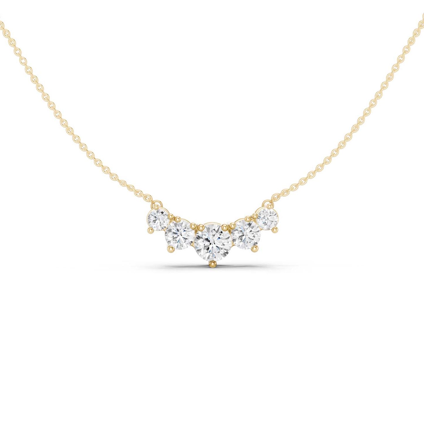 5-Stone Diamond Necklace