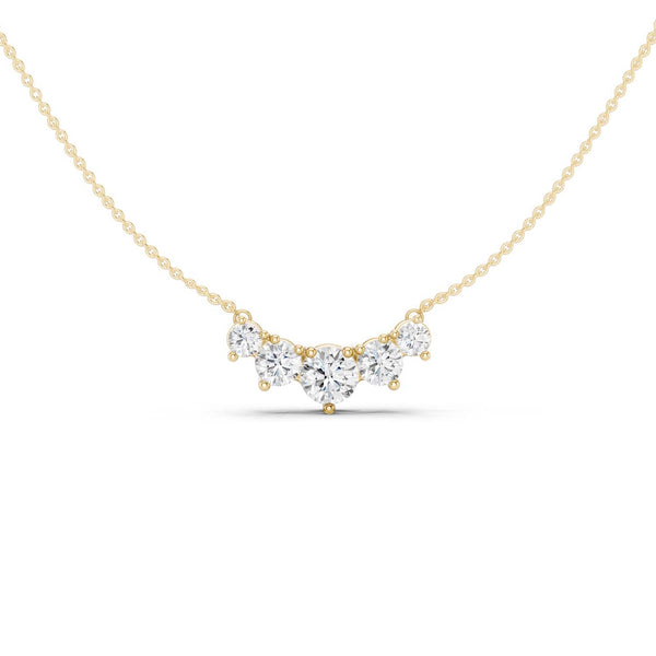 5-Stone Diamond Necklace
