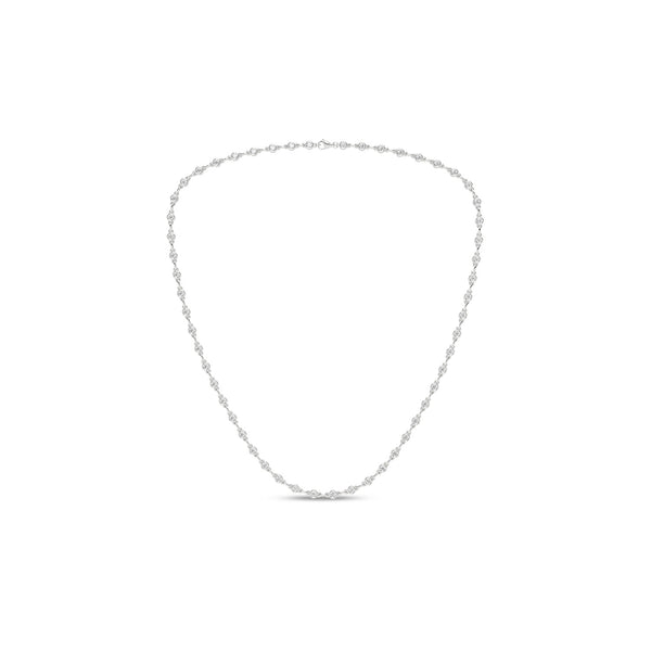 Bezel Set Diamond Tennis Necklace