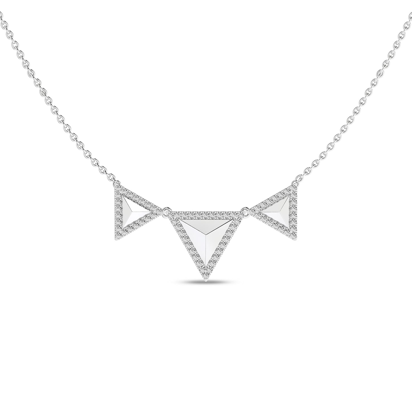 Pyramid Trois Pendant Necklace