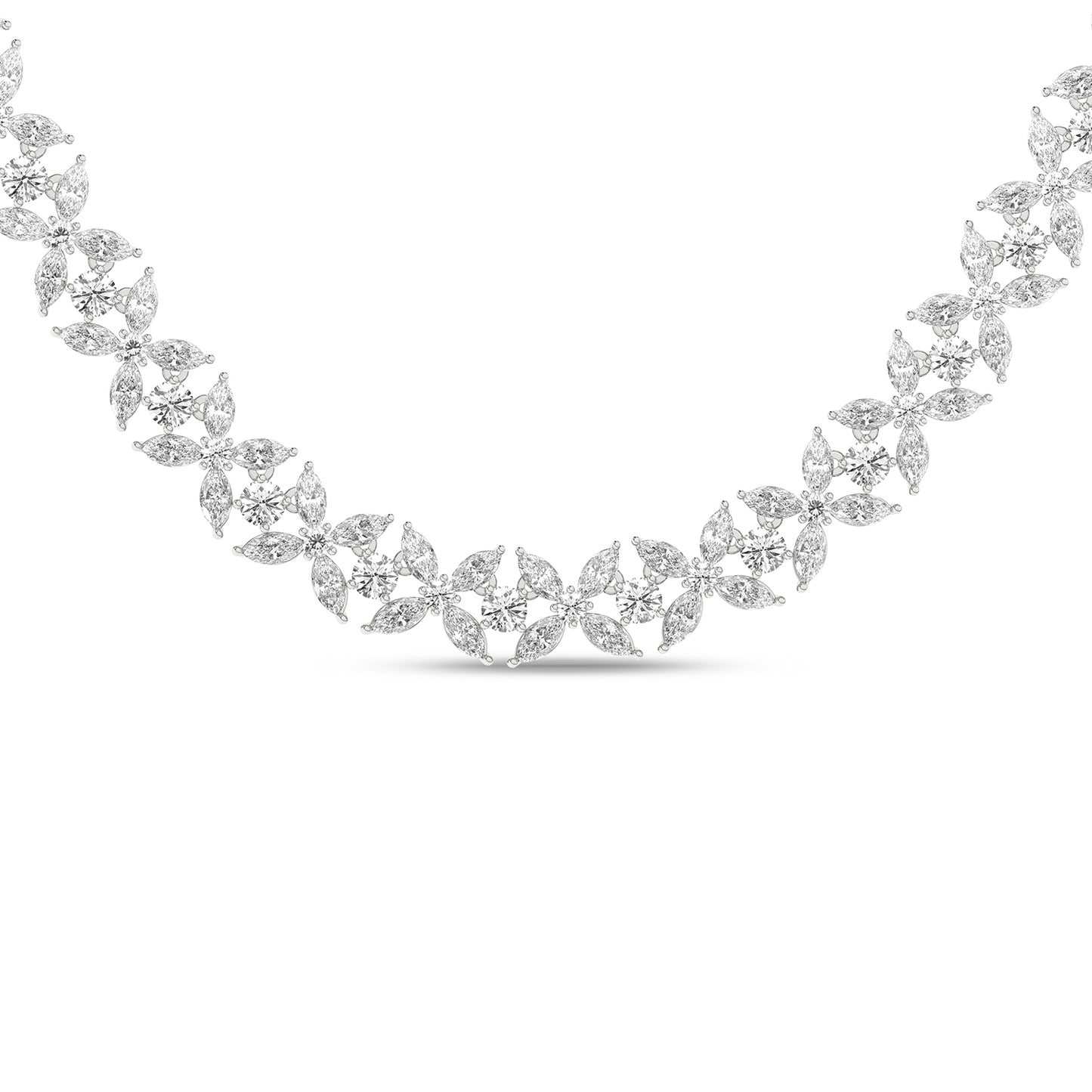 Alyssa Marquise Radiant Tennis Necklace