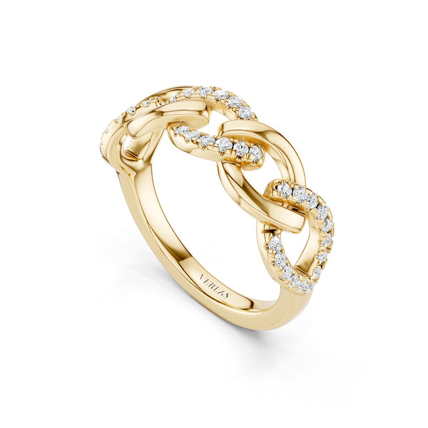 Cascading Diamond Link Band