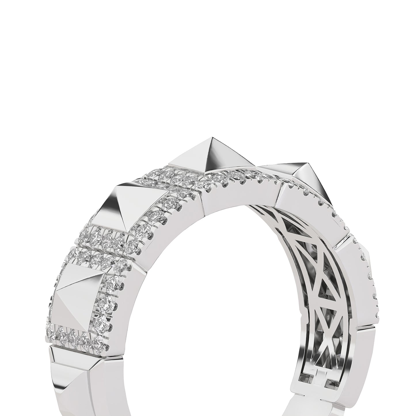 Pyramid Luxe Geometric Statement Band