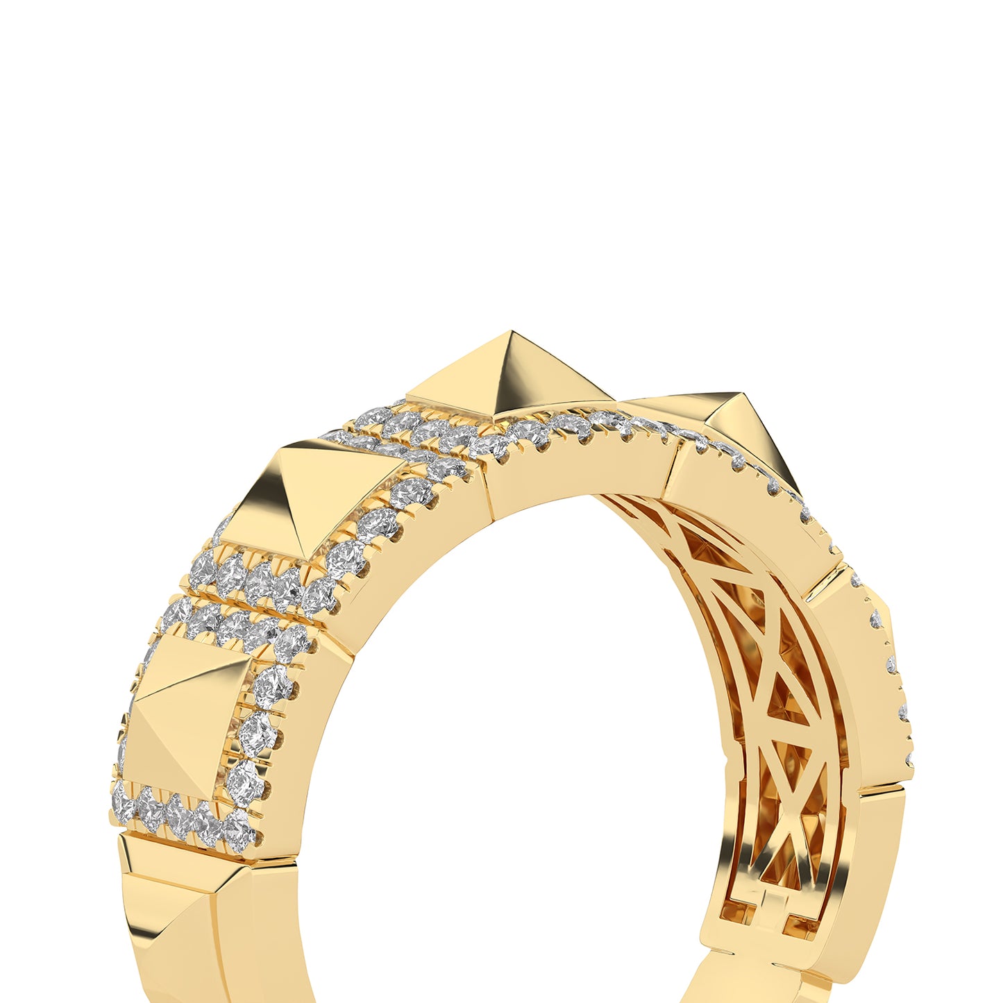 Pyramid Luxe Geometric Statement Band