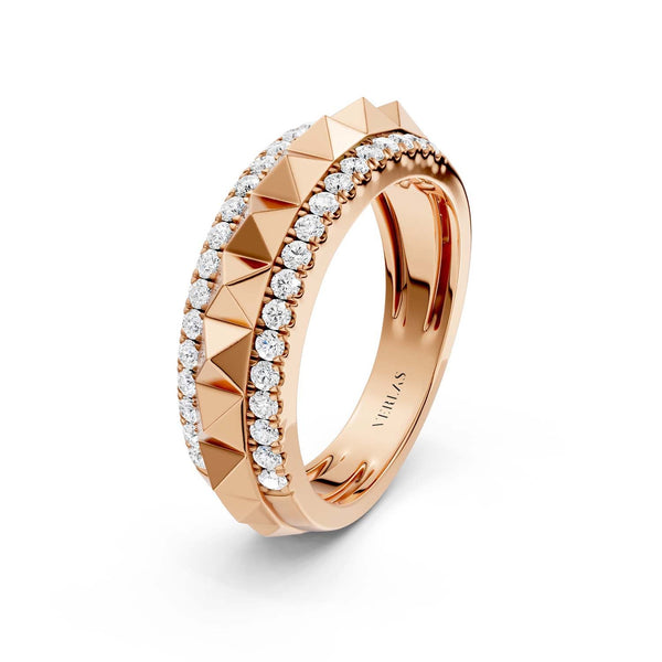 Pyramid Spiked Diamond Band