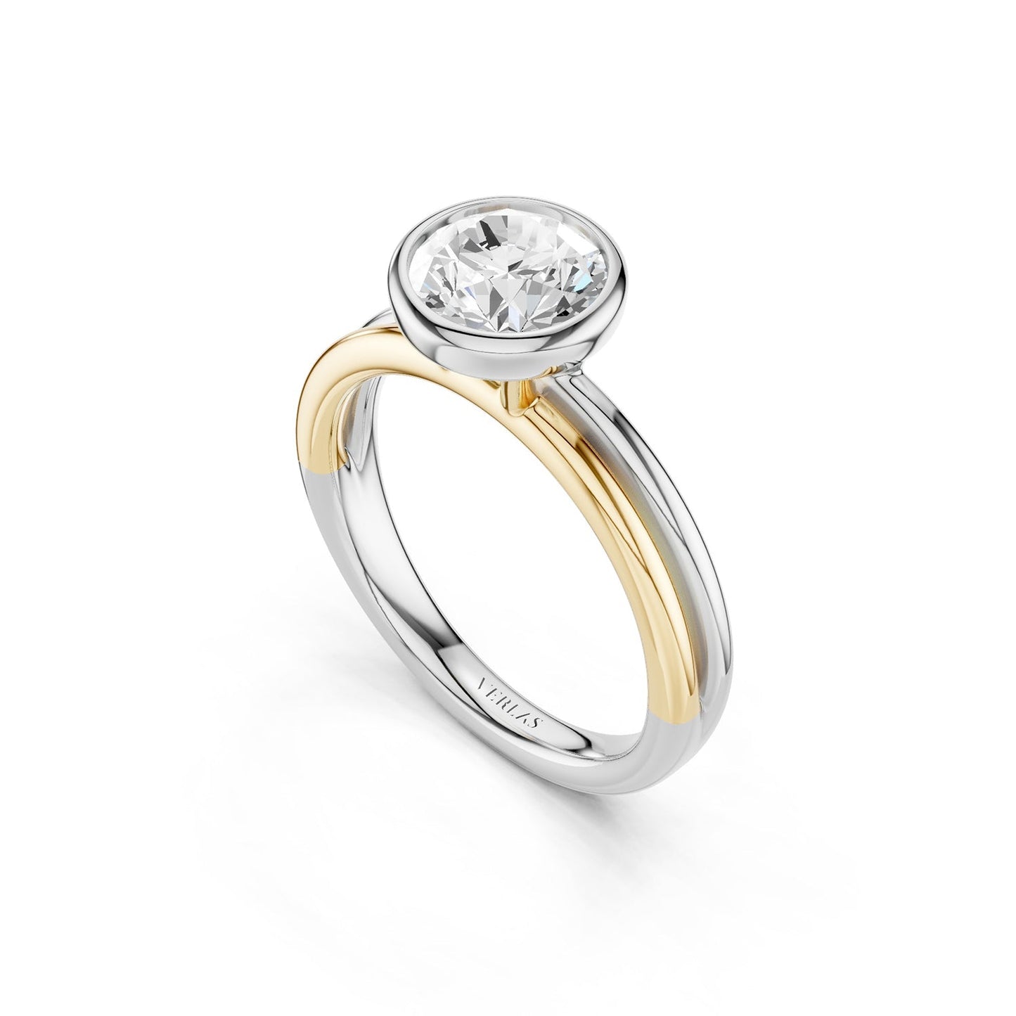 Coupled Round Bezel Ring