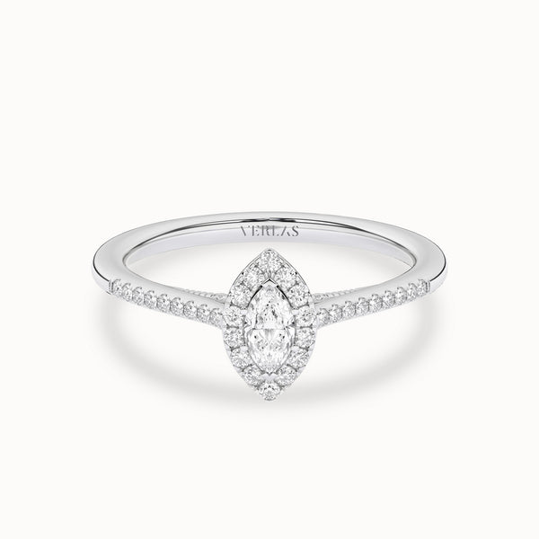 Signature Marquise Halo Ring