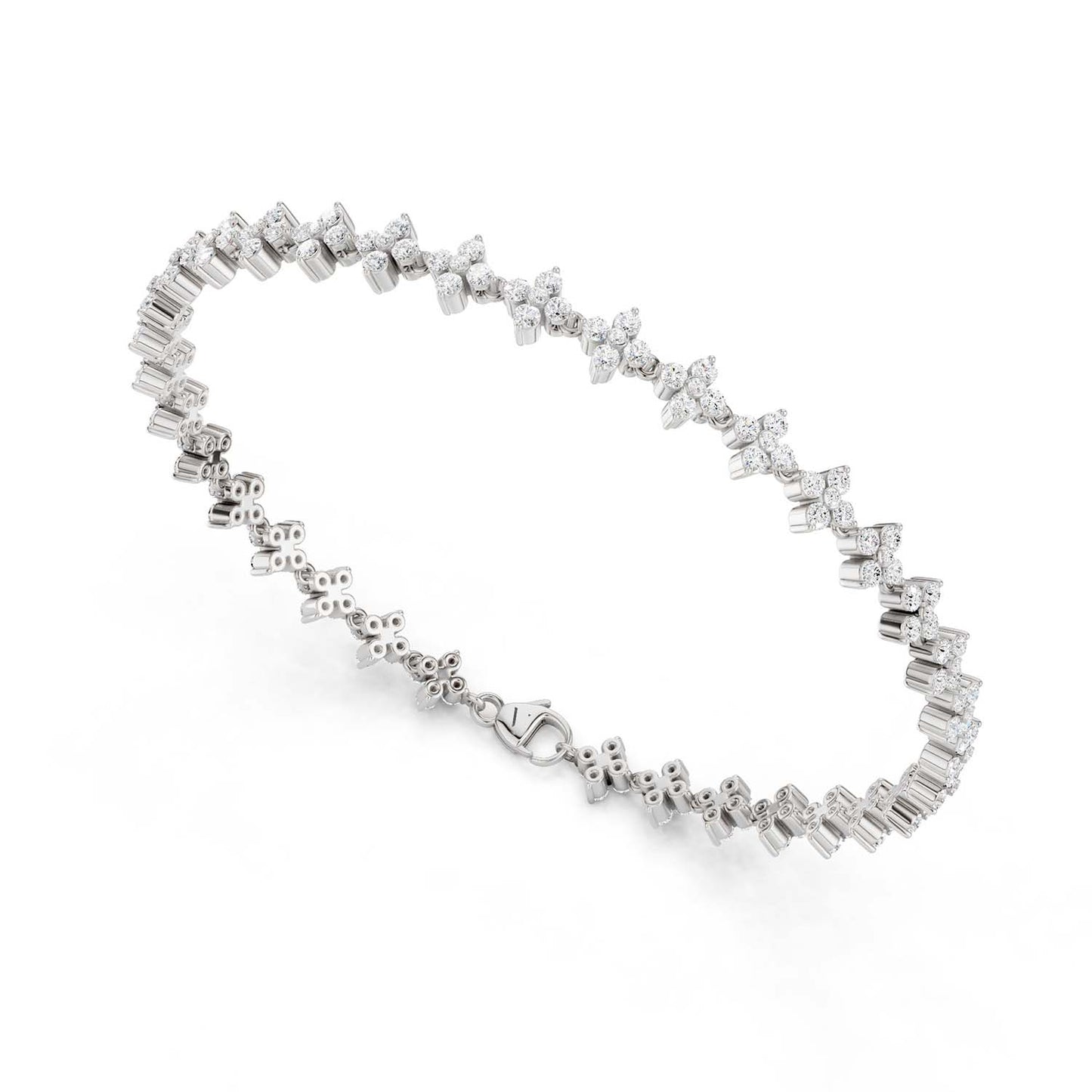 Alyssa Blossom Tennis Bracelet (Natural)