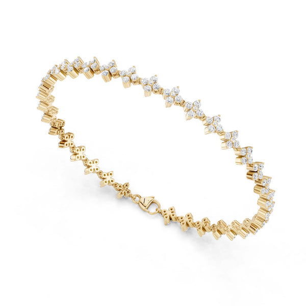 Alyssa Blossom Tennis Bracelet (Natural)