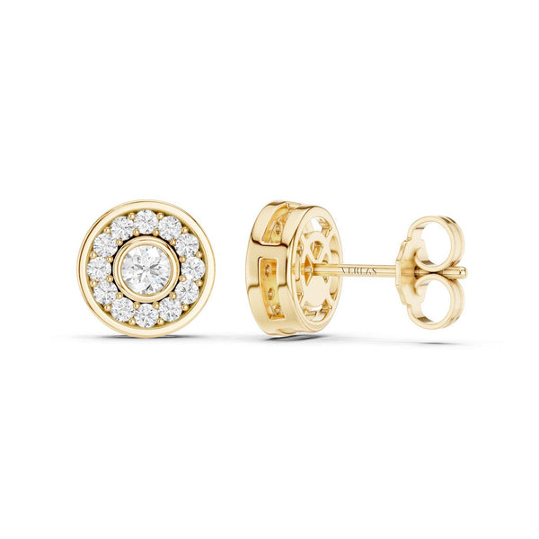 Trailing Round Halo Studs
