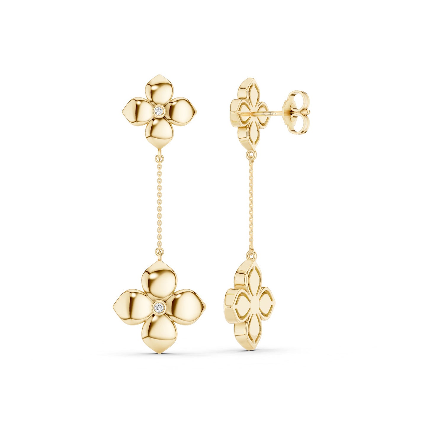 La Fleur Diamond Drop Earrings