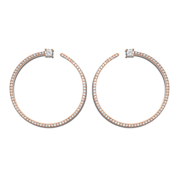 Shimmering Bardot Hoops