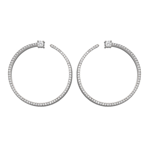 Shimmering Bardot Hoops