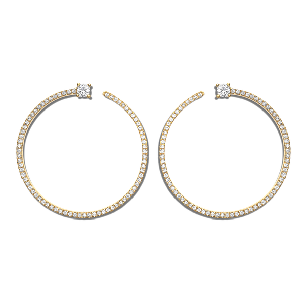 Shimmering Bardot Hoops