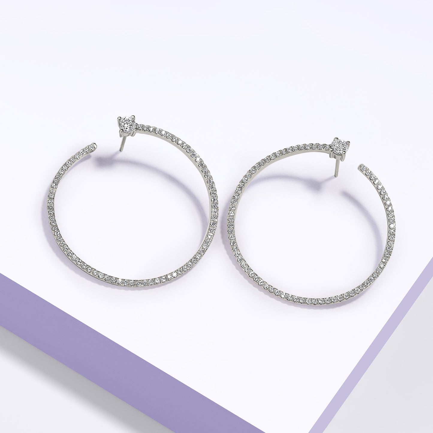 Shimmering Bardot Hoops