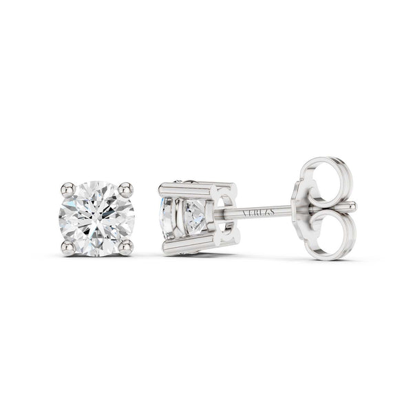 Round Solitaire Studs Medium