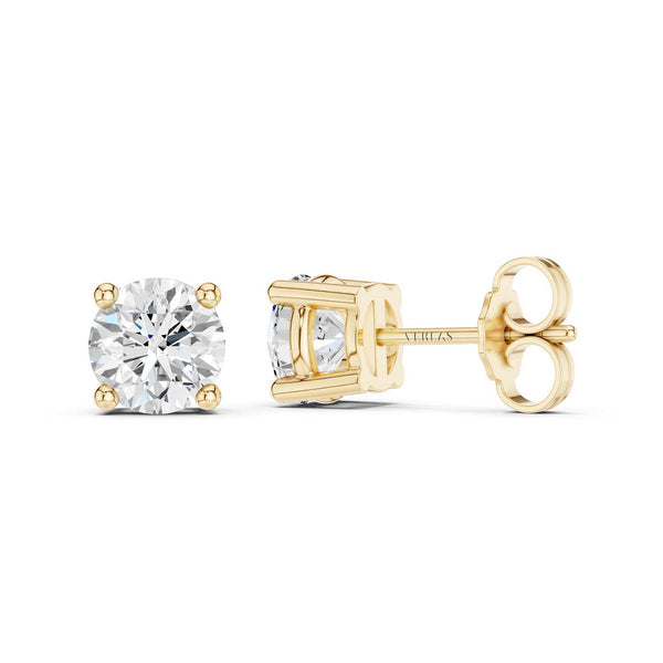Round Solitaire Studs Large