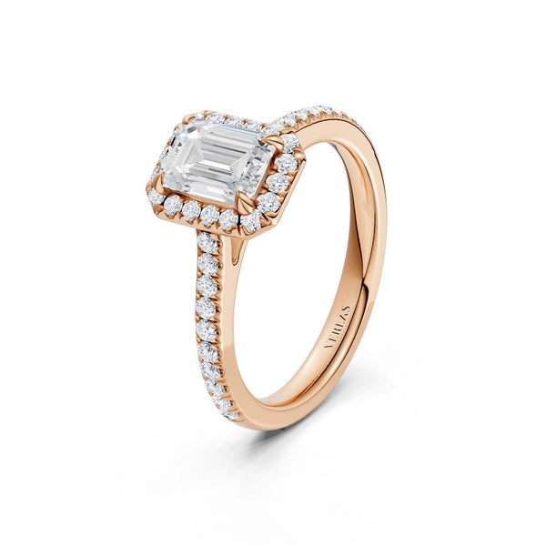 Emerald Signature Halo Ring