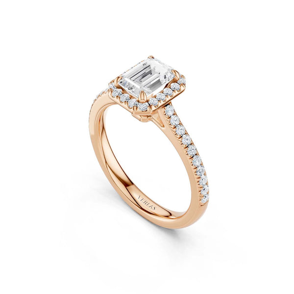 Emerald Signature Halo Ring