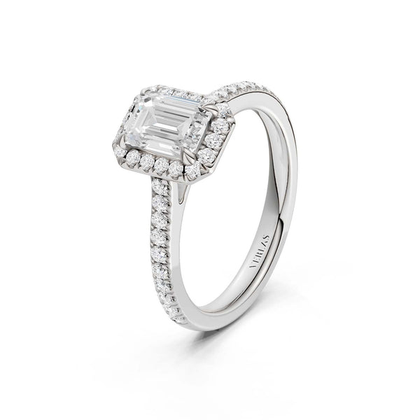 Emerald Signature Halo Ring