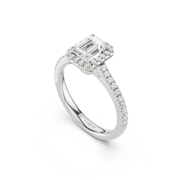 Emerald Signature Halo Ring