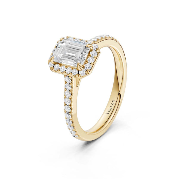 Emerald Signature Halo Ring