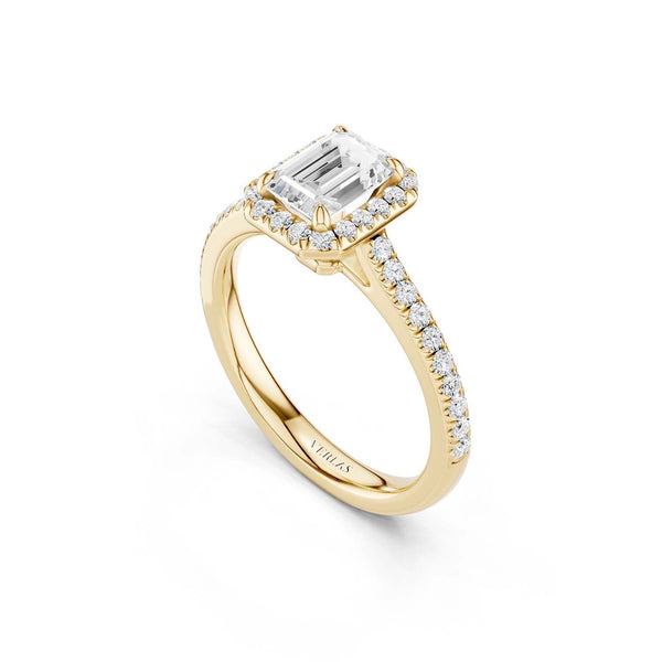 Emerald Signature Halo Ring