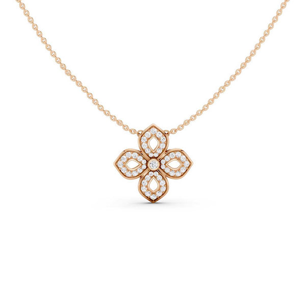 La Fleur Diamond Silhouette Necklace