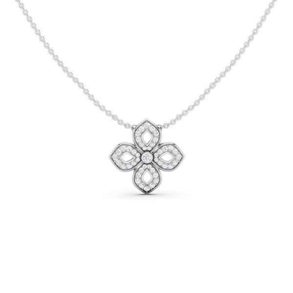 La Fleur Diamond Silhouette Necklace