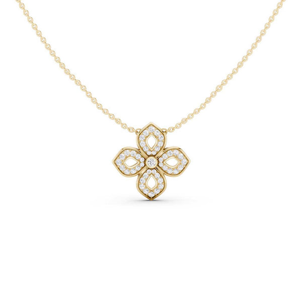 La Fleur Diamond Silhouette Necklace