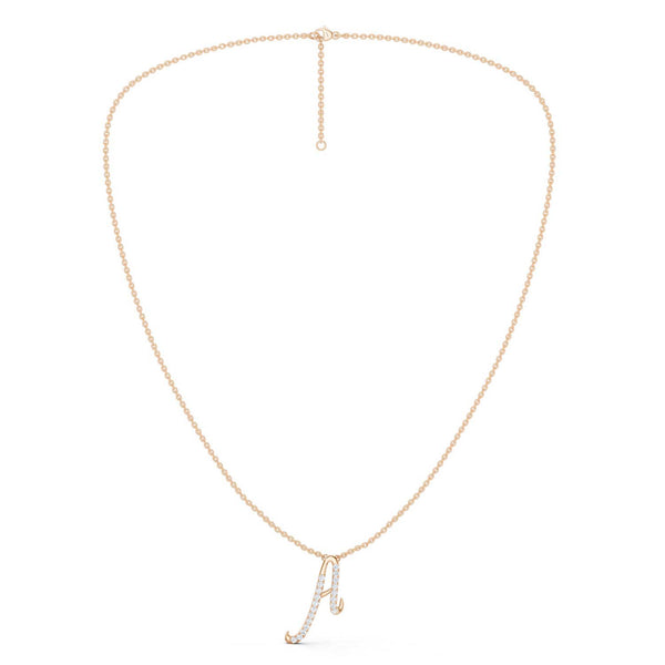 Signature Diamond Alphabet Necklace
