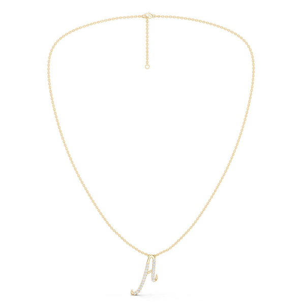 Signature Diamond Alphabet Necklace