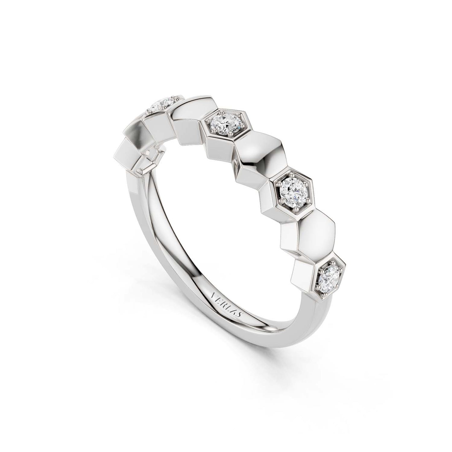 Alternating Diamonds Hexagon Band