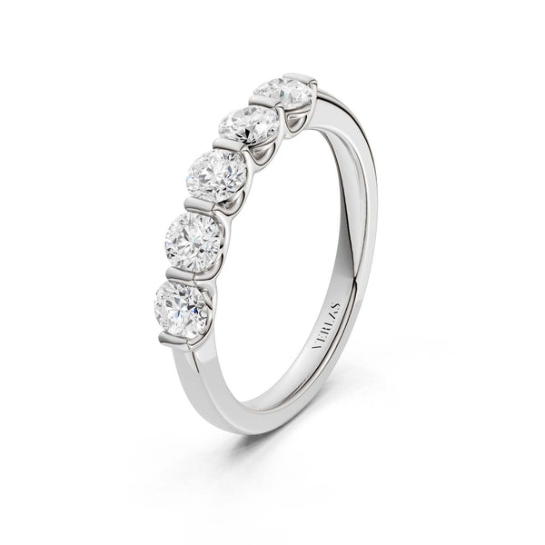 5-Stone Keepsake Round Vows