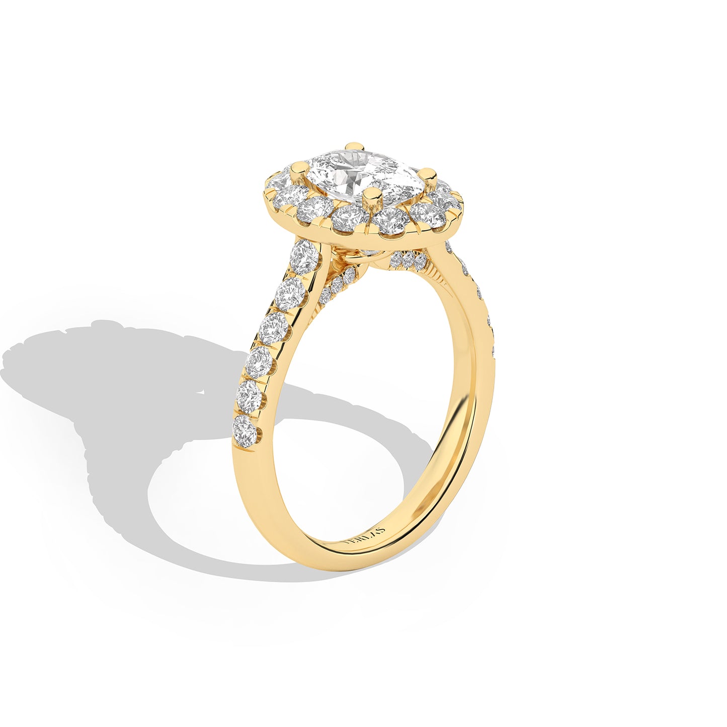 Signature Ellipse Halo Ring