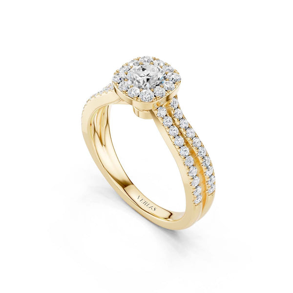 Unified Iconic Round-Princess Halo Ring