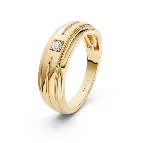 1-Stationed Round Diamond Band