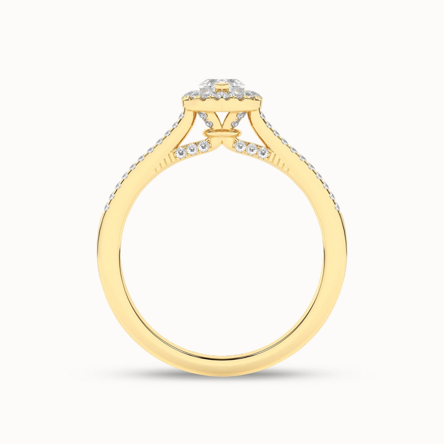 Signature Heart Halo Ring_Product Angle_1/3-3