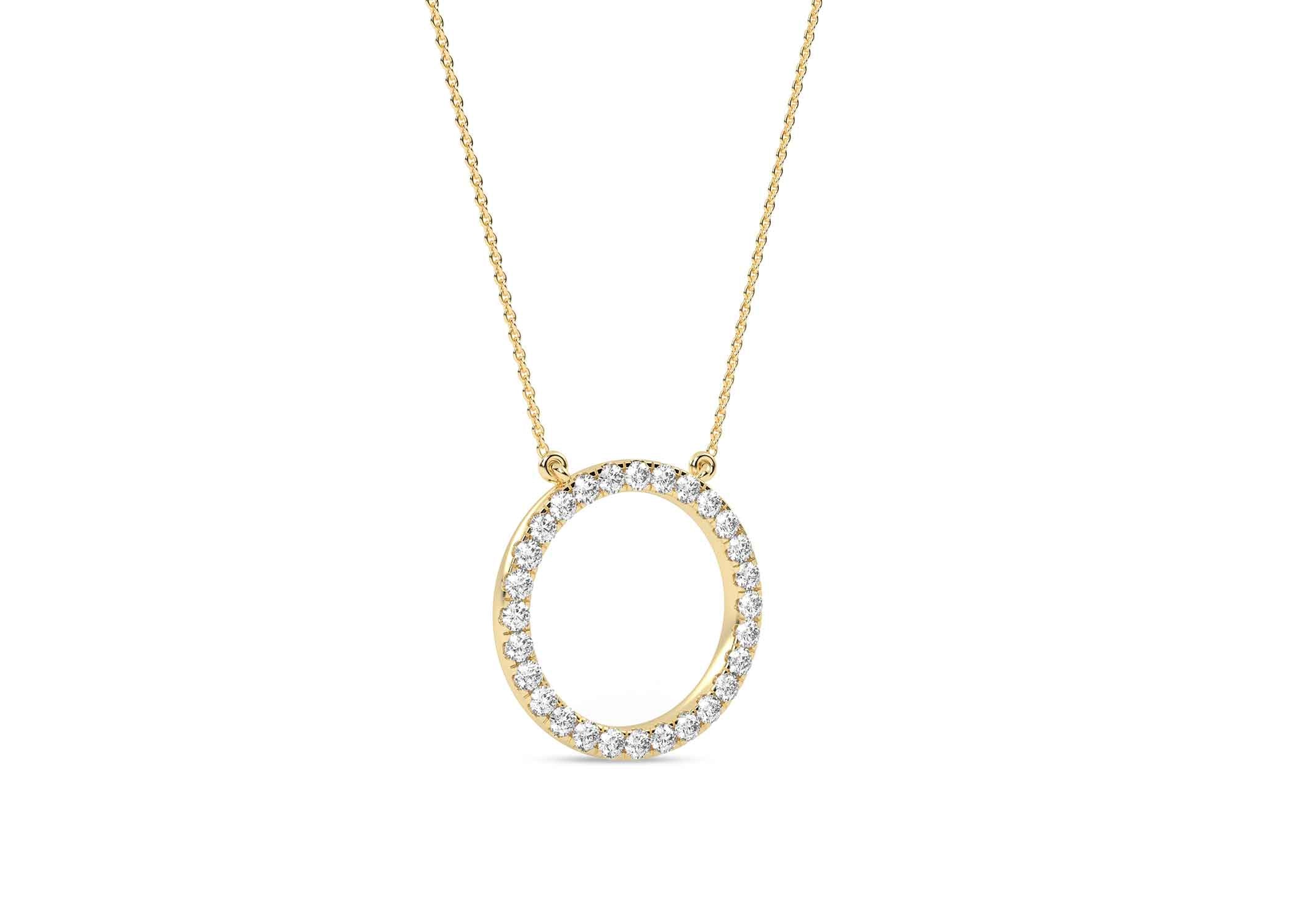 Circular Silhouette Necklace - Necklace 