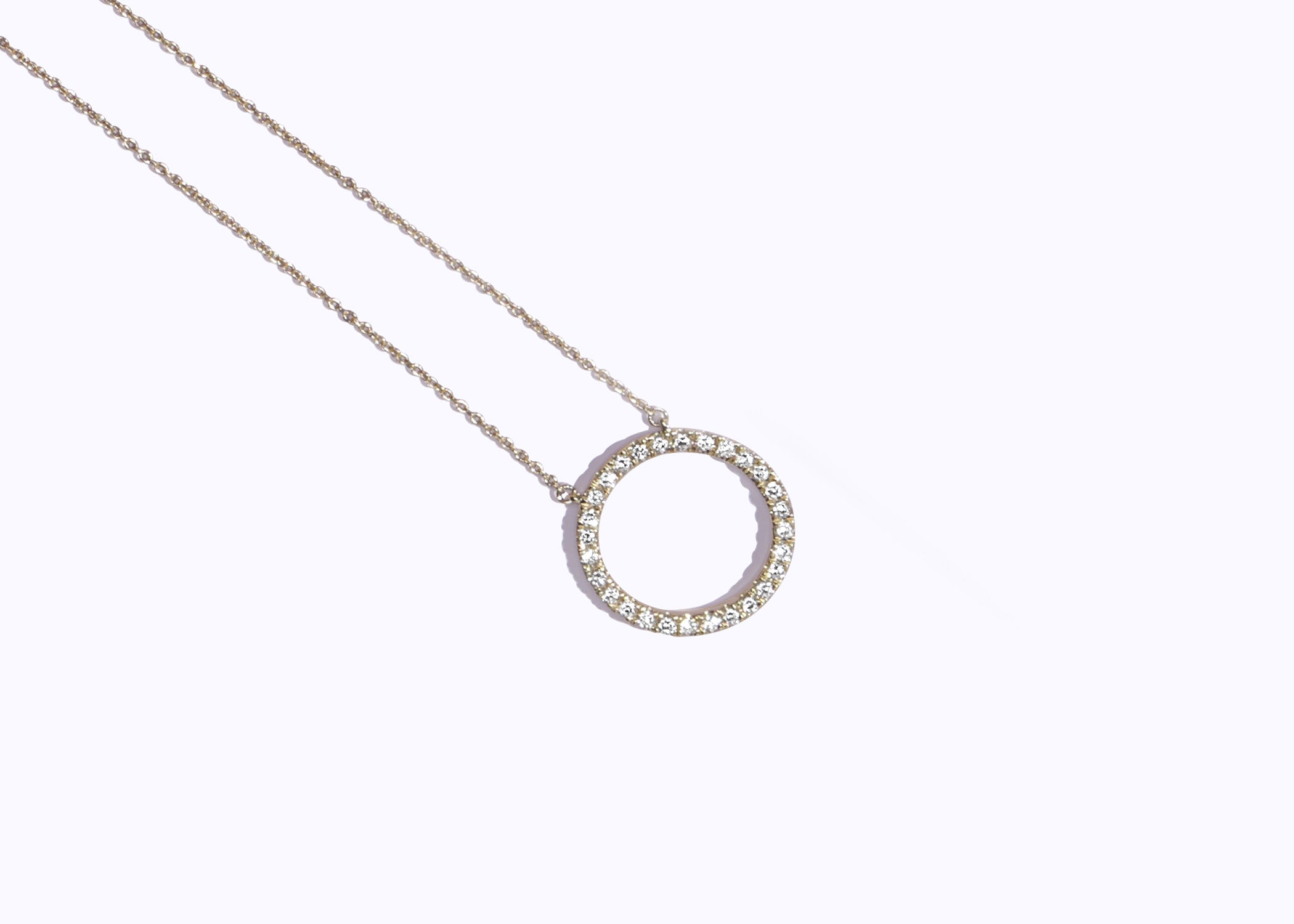 Circular Silhouette Necklace - Necklace 