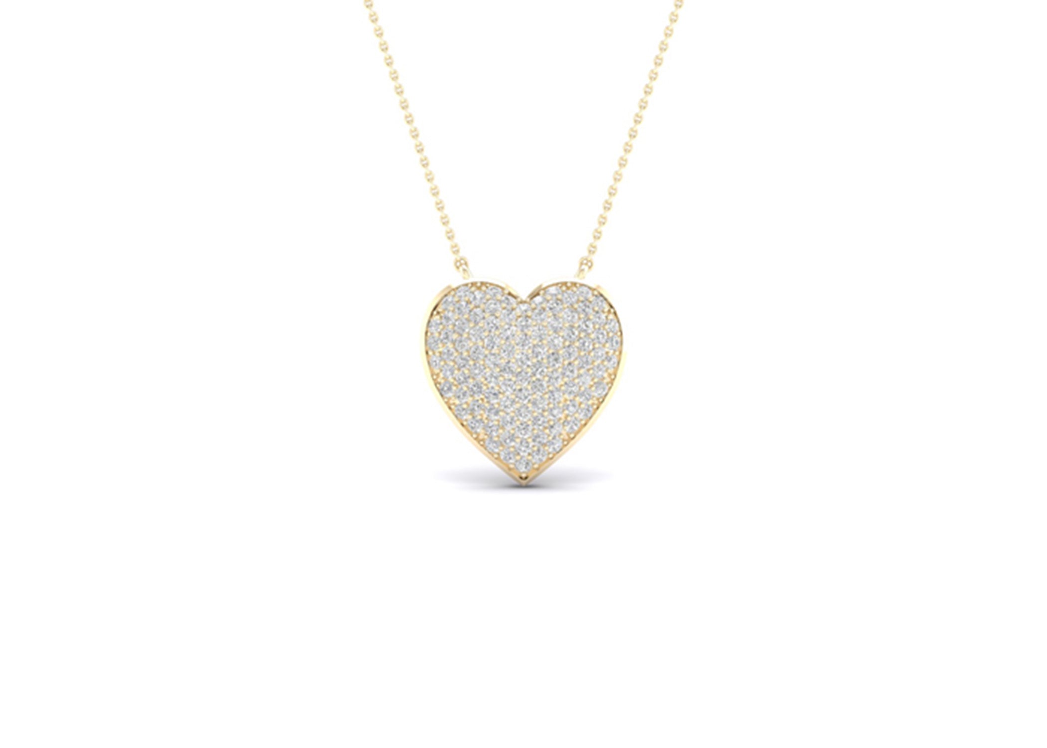Glistening Heart Necklace - Necklace 