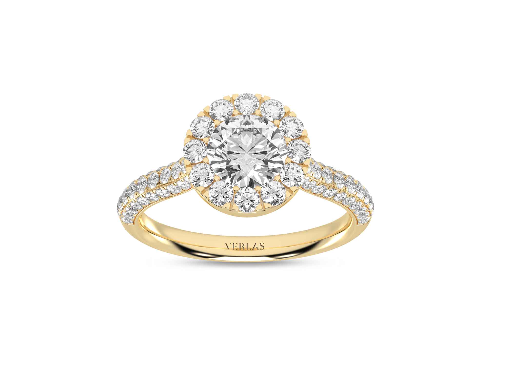 Embellished Iconic Round Halo Ring - Ring 