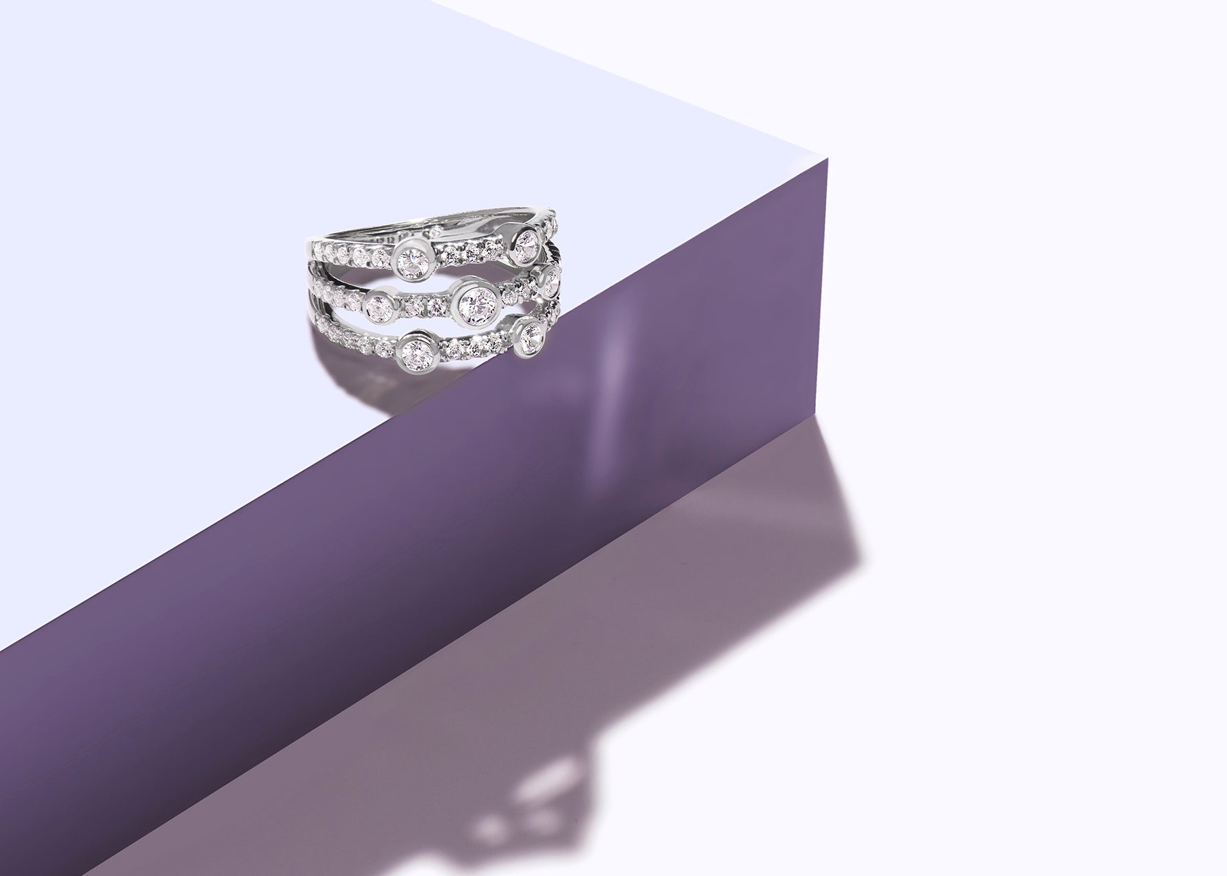 3-Tier Smitten Ring Replica