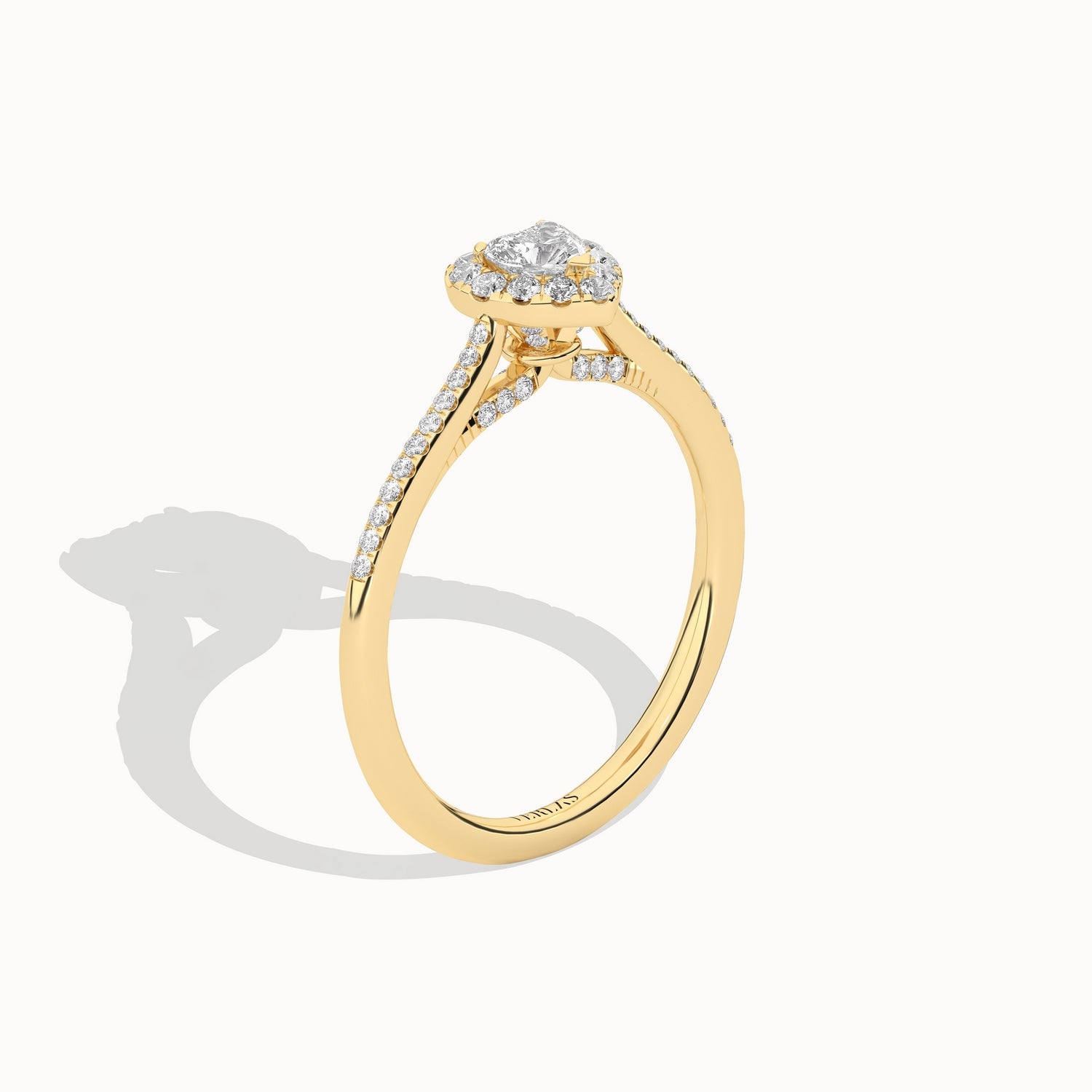 Signature Heart Halo Ring_Product Angle_1/3-2