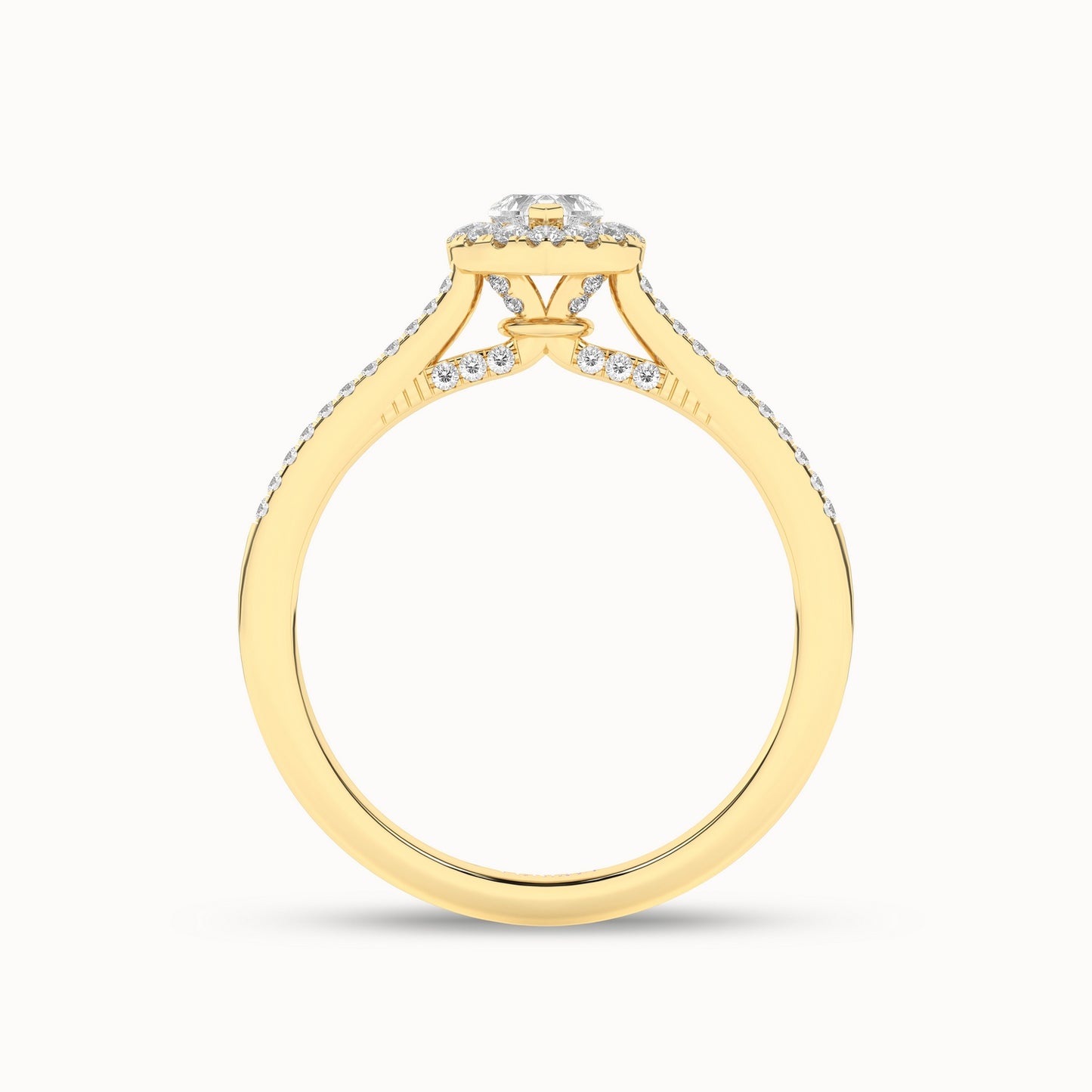 Signature Heart Halo Ring_Product Angle_1/3-3