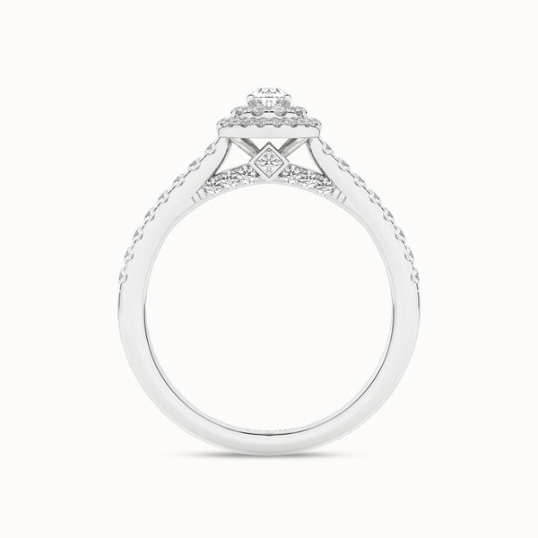 Signature Dewdrop Double halo Ring_Product Angle_1/2-3